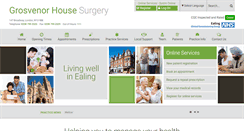 Desktop Screenshot of grosvenorhousesurgery.nhs.uk